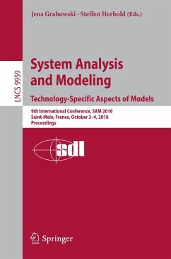 System Analysis and Modeling. Technology-Specific Aspects of Models (eBook, PDF)