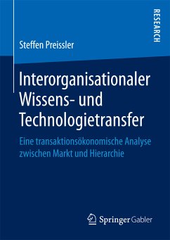 Interorganisationaler Wissens- und Technologietransfer (eBook, PDF) - Preissler, Steffen