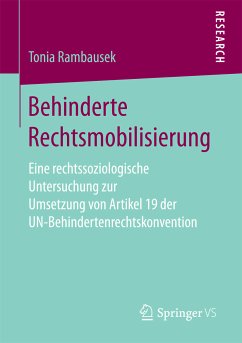 Behinderte Rechtsmobilisierung (eBook, PDF) - Rambausek, Tonia
