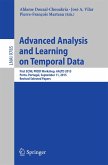 Advanced Analysis and Learning on Temporal Data (eBook, PDF)