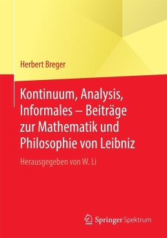 Kontinuum, Analysis, Informales - Beiträge zur Mathematik und Philosophie von Leibniz (eBook, PDF) - Breger, Herbert