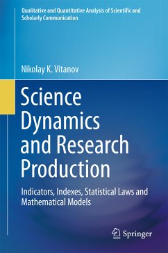 Science Dynamics and Research Production (eBook, PDF) - Vitanov, Nikolay K.