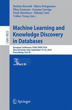 Machine Learning and Knowledge Discovery in Databases (eBook, PDF)