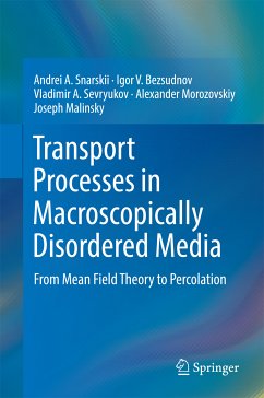 Transport Processes in Macroscopically Disordered Media (eBook, PDF) - Snarskii, Andrei A.; Bezsudnov, Igor V.; Sevryukov, Vladimir A.; Morozovskiy, Alexander; Malinsky, Joseph