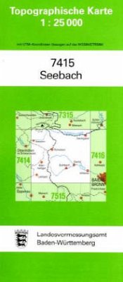 Topographische Karte Baden-Württemberg Seebach Topographische Karte Baden-Württemberg Seebach