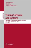 Testing Software and Systems (eBook, PDF)