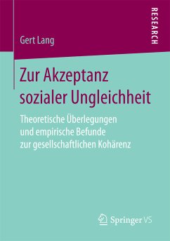 Zur Akzeptanz sozialer Ungleichheit (eBook, PDF) - Lang, Gert
