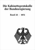 1972 / Die Kabinettsprotokolle der Bundesregierung Band 25