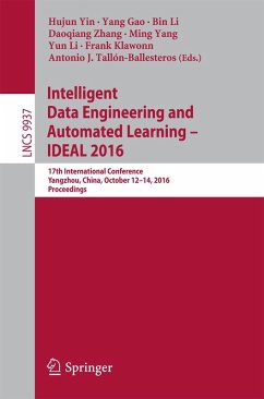 Cover Intelligent Data Engineering and Automated Learning - IDEAL 2016 (eBook, PDF)