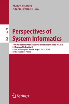 Cover Perspectives of System Informatics (eBook, PDF)