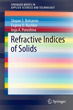 Refractive Indices of Solids (eBook, PDF) - Batsanov, Stepan S.; Ruchkin, Evgeny D.; Poroshina, Inga A.
