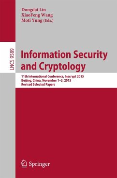 Cover Information Security and Cryptology (eBook, PDF)