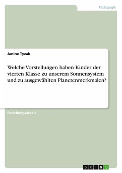 Welche Vorstellungen haben Kinder der vierten Klasse zu unserem Sonnensystem und zu ausgewählten Planetenmerkmalen? - Tyzak, Janine