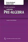 Holt McDougal Larson Pre-Algebra: Practice Workbook Teacher's Guide