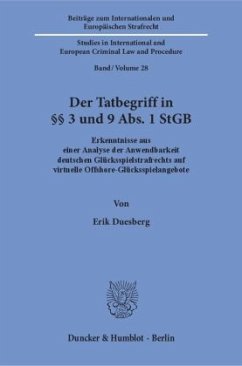 Der Tatbegriff in 3 und 9 Abs. 1 StGB. - Duesberg, Erik