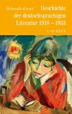Geschichte der deutschen Literatur Bd. 10: Geschichte der deutschsprachigen Literatur 1918 bis 1933