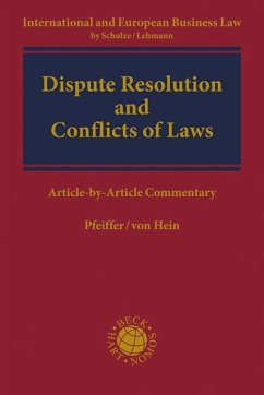 Dispute Resolution and Conflicts of Laws