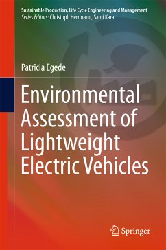 Environmental Assessment of Lightweight Electric Vehicles (eBook, PDF) - Egede, Patricia