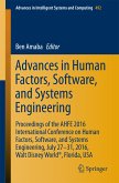Advances in Human Factors, Software, and Systems Engineering (eBook, PDF)