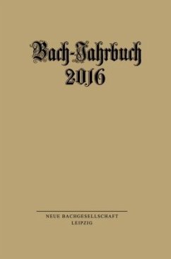Cover Bach-Jahrbuch 2016