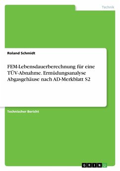 FEM-Lebensdauerberechnung für eine TÜV-Abnahme. Ermüdungsanalyse Abgasgehäuse nach AD-Merkblatt S2 - Schmidt, Roland