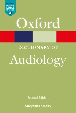 Cover A Dictionary of Audiology (eBook, ePUB)