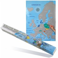 Landkarte zum Freirubbeln Europa Format 45 x 70 cm