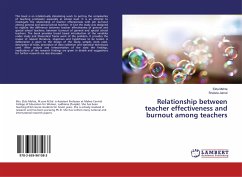 Relationship between teacher effectiveness and burnout among teachers