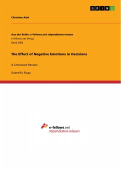 The Effect of Negative Emotions in Decisions (eBook, PDF)