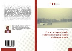 Etude de la gestion de l'adduction d'eau potable de Maevatanana - Falimanana, Nicolas Evrarde