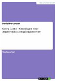 Georg Cantor - Grundlagen einer allgemeinen Mannigfaltigkeitslehre (eBook, PDF)
