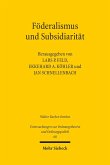 Föderalismus und Subsidiarität (eBook, PDF)