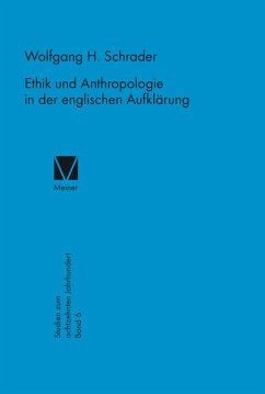 Ethik und Anthropologie in der englischen Aufklärung (eBook, PDF) - Schrader, Wolfgang H.
