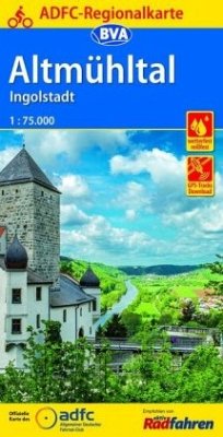 ADFC-Regionalkarte Altmühltal Ingolstadt, 1:75.000, reiß- und wetterfest, GPS-Tracks Download