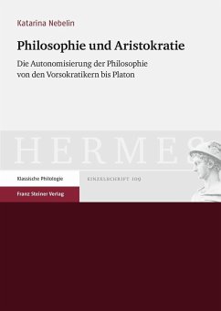 Philosophie und Aristokratie (eBook, PDF) - Nebelin, Katarina