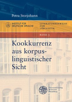 Kookkurrenz aus korpuslinguistischer Sicht - Storjohann, Petra