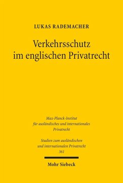 Verkehrsschutz im englischen Privatrecht (eBook, PDF) - Rademacher, Lukas