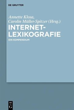 Internetlexikografie (eBook, ePUB)