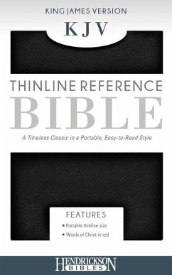 KJV Thinline Reference Bible, Flexisoft (Red Letter, Imitation Leather, Black)