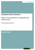 Effects of privatization on organizational effectiveness (eBook, PDF)