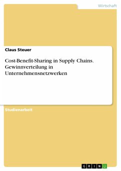 Cost-Benefit-Sharing in Supply Chains. Gewinnverteilung in Unternehmensnetzwerken (eBook, PDF) - Steuer, Claus