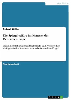 Die Spiegel-Affäre im Kontext der Deutschen Frage (eBook, PDF)