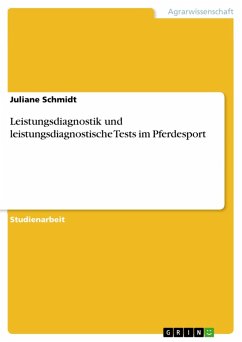 Leistungsdiagnostik und leistungsdiagnostische Tests im Pferdesport (eBook, PDF)
