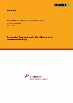 Designated Sponsoring als Dienstleistung im Investmentbanking (eBook, PDF)