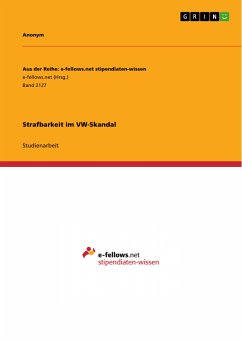 Strafbarkeit im VW-Skandal (eBook, PDF)