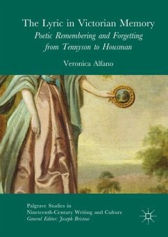 The Lyric in Victorian Memory - Alfano, Veronica