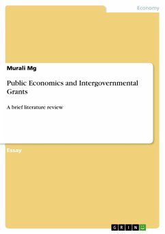 Public Economics and Intergovernmental Grants (eBook, PDF) - Mg, Murali