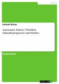 Autonomes Fahren. Überblick, Zukunftsprognosen und Hürden (eBook, PDF)