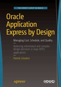 Oracle Application Express by Design - Cimolini, Patrick