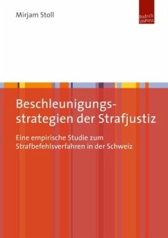 Cover Beschleunigungsstrategien der Strafjustiz